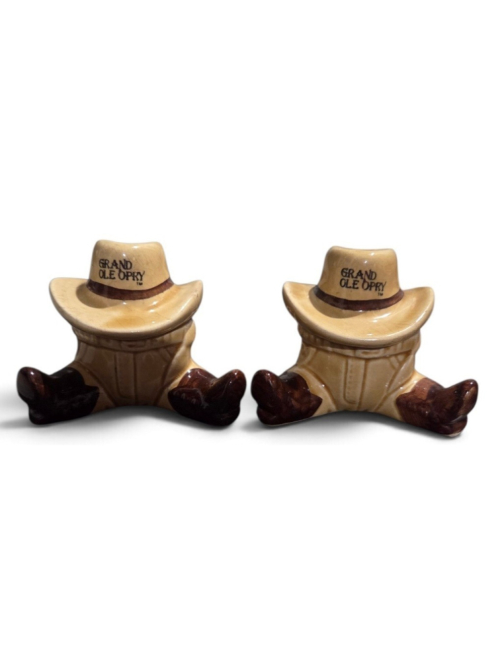 Grand Ole Opry Cowboy Hat & Boots Salt & Pepper Shakers